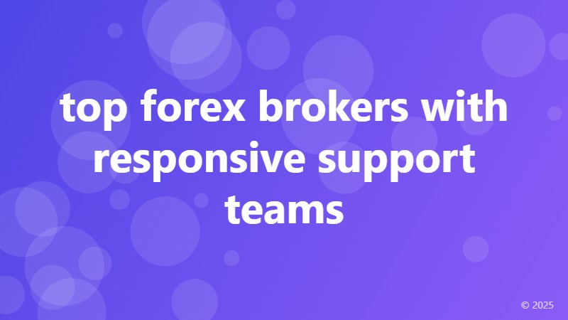top forex brokers with responsive support teams